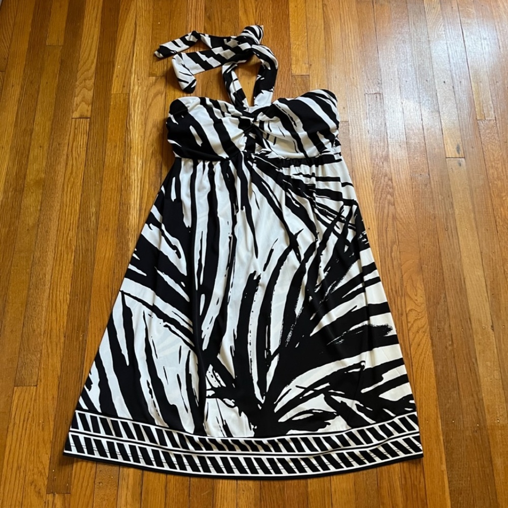 Apt. 9 Black & White Halter Dress